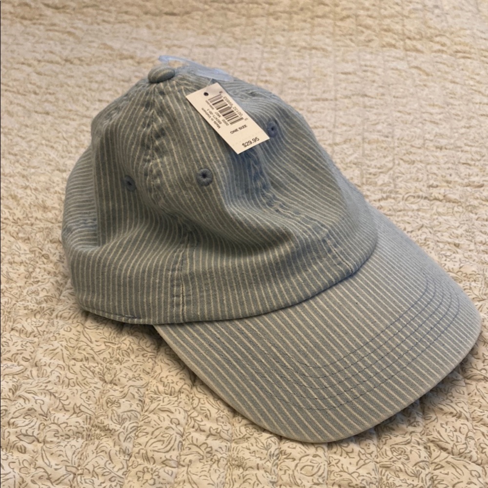 GAP Light Blue Striped Cap